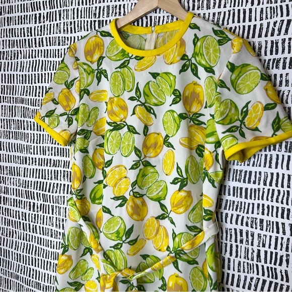 Vintage handmade polyester Lemon Print Dress - Picture 7 of 14